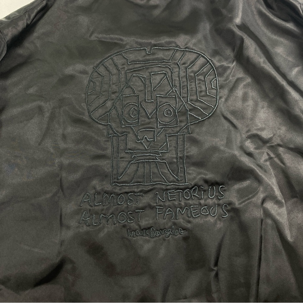 Adidas Men's Varsity Bomber Jacket in Black Shimo Size M - Picture 15 of 16